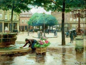 Place Du Palais Royal by Victor-Gabriel Gilbert