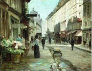 Scene De Rue A Paris