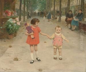 First Steps by Victor-Gabriel Gilbert