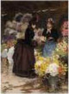The Flower Seller by Victor-Gabriel Gilbert