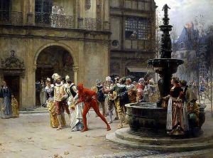 A Masquerade in XVII century by Adrien Moreau