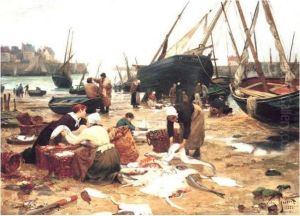 Sorting The Fish by Victor-Gabriel Gilbert