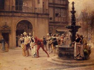 The Carnival Procession by Adrien Moreau
