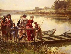 At The Ferry by Adrien Moreau