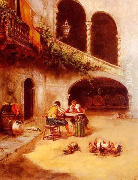 A Courtyard Scene - view 1