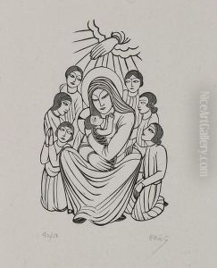 Nativity Scene by Eric Gill