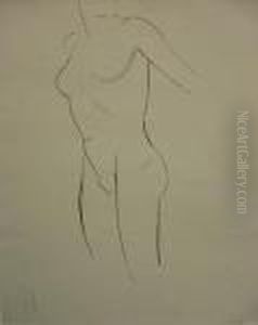 Female Nude Study by Eric Gill