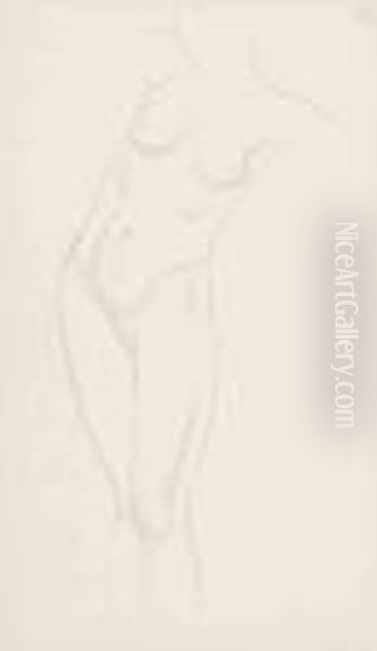 Standing Female Nude - view 1