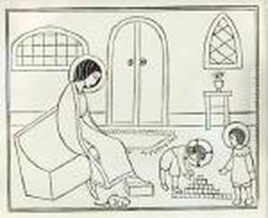 Madonna With Children by Eric Gill