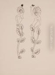 Stylised Figure Studies by Eric Gill
