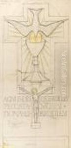 Design For The Tombstone Of Hannah Boulter by Eric Gill