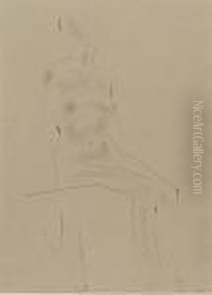 Seated Female Nude - view 1