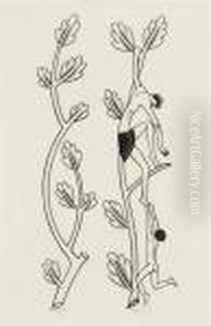 Eight Wood Engravings Printed On Four Sheets by Eric Gill