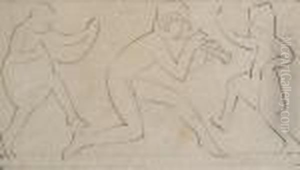 Design For Sculpture 'ariel Piping To The Children' - view 1