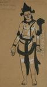 Lokitesvara, A Costume Design For A Siamese Temple Dancer