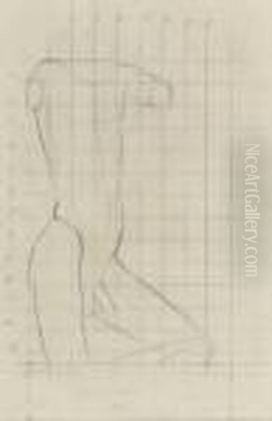 Male Nude Study For A Sculpture - view 1