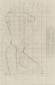 Male Nude Study For A Sculpture by Eric Gill