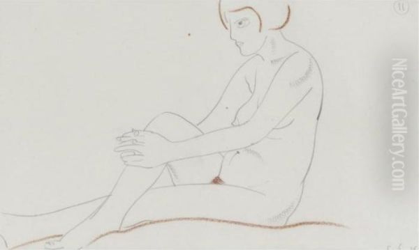 Sitting Nude - view 1