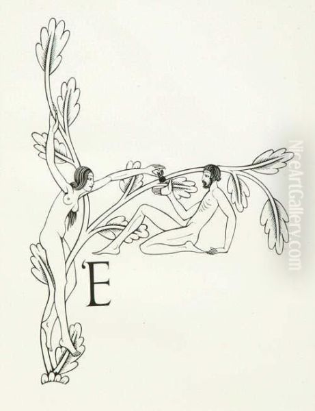 Adam And Eve by Eric Gill