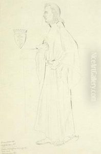 Portrait Of Count Potocki Of Montalk, C. 1932 by Eric Gill