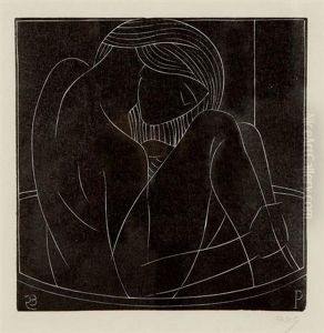 Girl In The Bath by Eric Gill