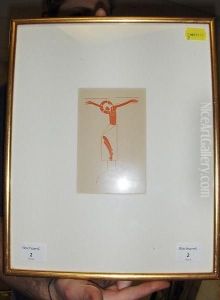 14 Crucifix (final State) Wood Engraving, Edition Of 400 by Eric Gill