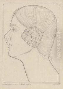 Elizabeth Angela Gill In Profile by Eric Gill