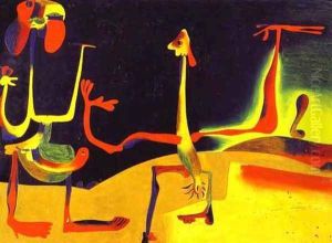 Man and Woman in Front of a Pile of Excrement