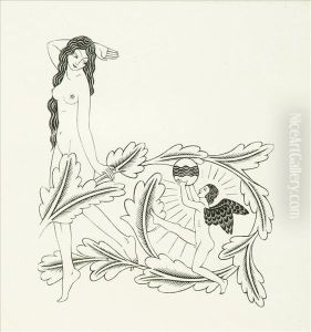 Venus Holding Spray,cupid Playing Football With The World Venus Holding Spray,cupid Playing Football With The World