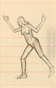 Standing Nude, C.1925 by Eric Gill