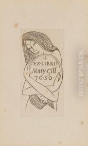 Ex-libris Plate by Eric Gill