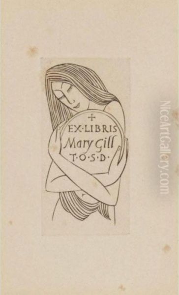 Ex-libris Plate (mary Gill) - view 1