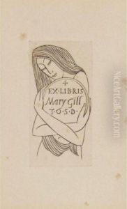 Ex-libris Plate (mary Gill) by Eric Gill