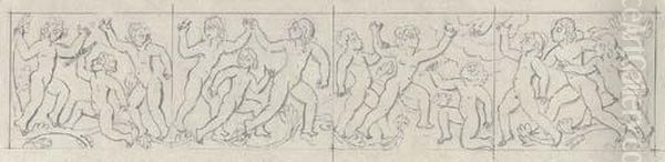 Study For Stone Relief At Sloane Street House - view 1