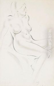 Seated Nude by Eric Gill