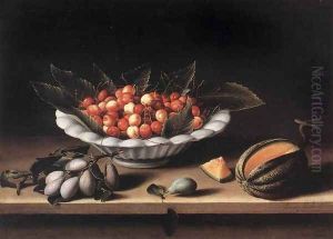 Cup of Cherries and Melon 1633