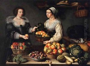 The Fruit and Vegetable Costermonger by Louise Moillon