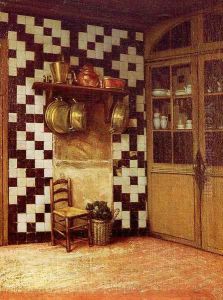 Flemish Kitchen by Francis Davis Millet