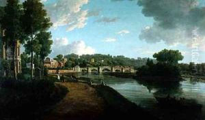 The Thames at Richmond Surrey by William Marlow