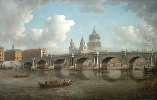 Blackfriars Bridge and St Pauls Cathedral - view 1