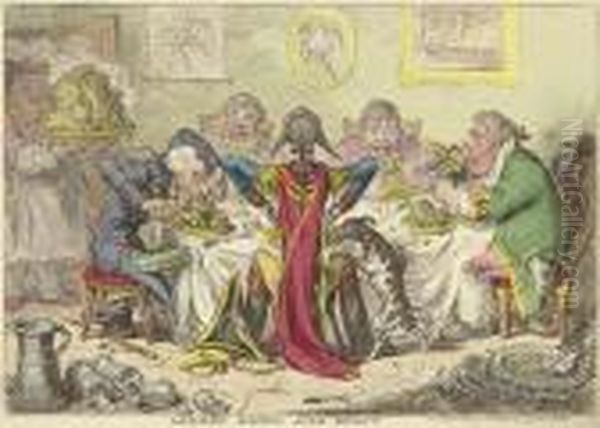 Germans Eating Sour-krout - view 1