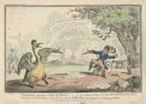 Patriot's Deciding A Point Of Honor! by James Gillray