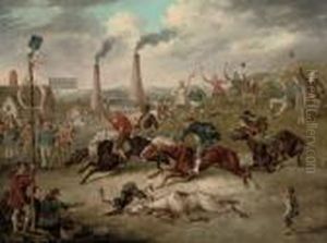 A Race To The Factory by James Gillray