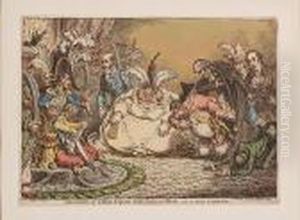 Introduction Of Citizen Volpone &amp; His Suite At Paris by James Gillray