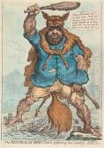 The Republican-hercules Defending His Country by James Gillray