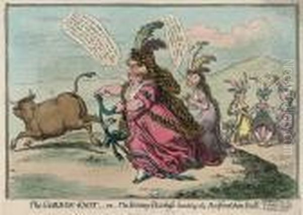 The Gordon-knot, Or The Bonny Duchess Hunting The Bedfordshire Bull - view 1
