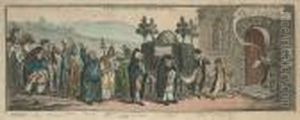 The Funeral-procession Of Broad-bottom by James Gillray