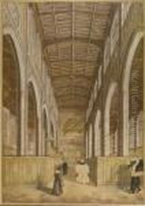 A Church Interior by James Gillray