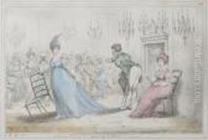 A Broad Hint Of Not Meaning To Dance by James Gillray