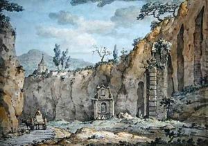 Oxcart in the Grotto at Posillipo 1770 by William Marlow